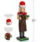 Ornativity Christmas Toy Maker Nutcracker – Red and Green Wooden Nutcracker Man with Brown Workers Apron and Toy Car and Toy Hammer in Hand Xmas Themed Holiday Nut Cracker Doll Figure Decorations